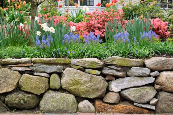 Stone Wall Hardscaping in Ashburn